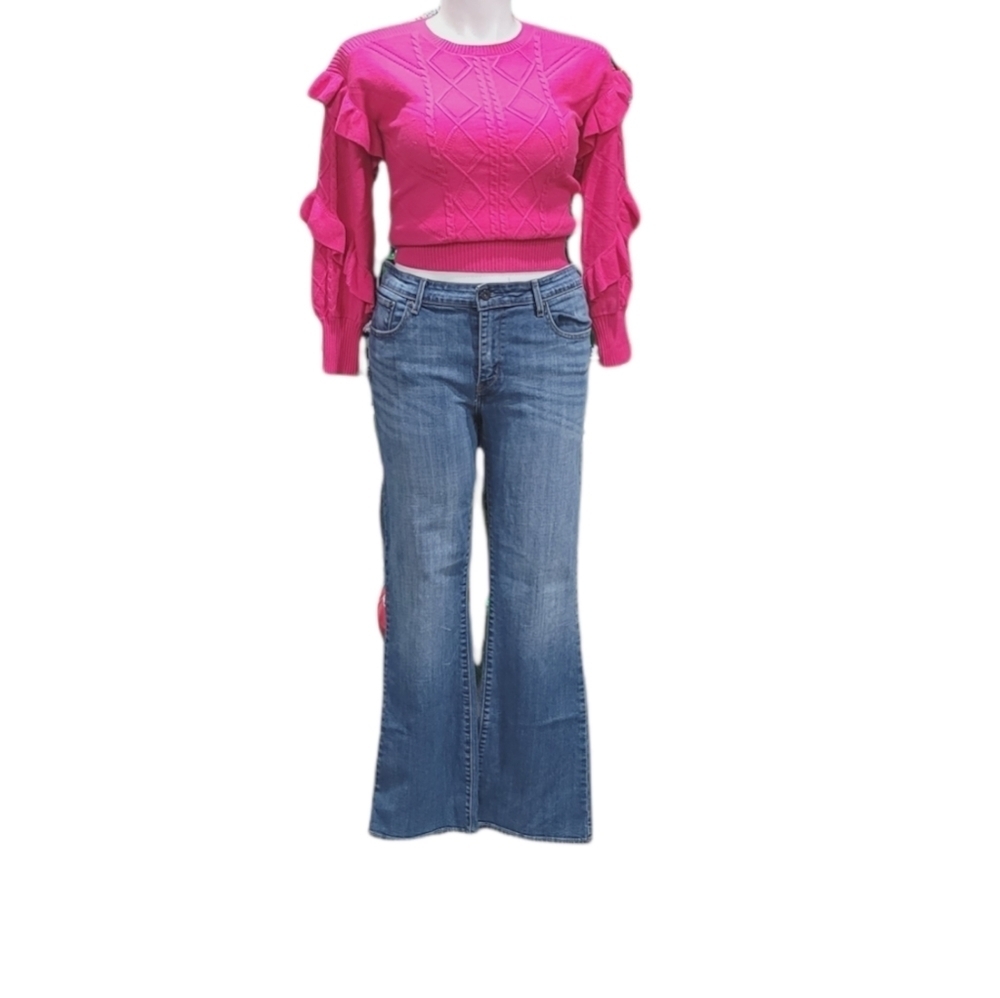 Levi's Women's Blue Boot Cut Jeans - Picture 2 of 12